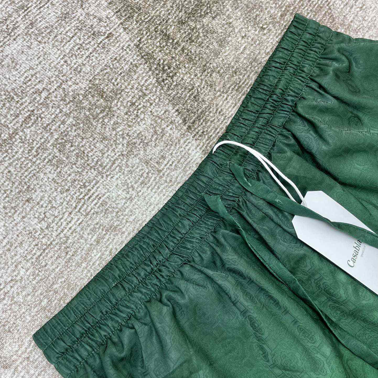 Casablanca Silk Shorts With Drawstring 'Unity Is Power'  CA3475 - PerfectKickZ