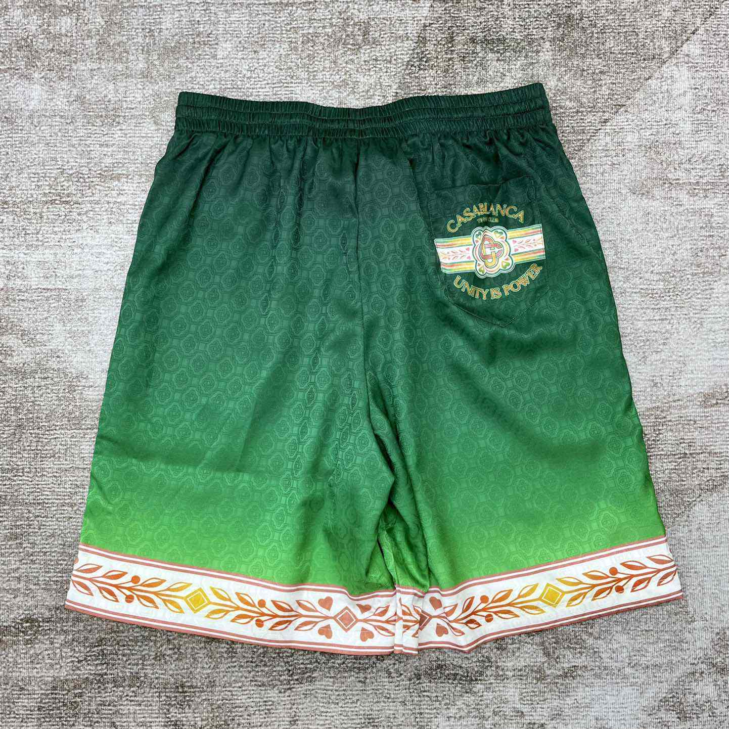 Casablanca Silk Shorts With Drawstring 'Unity Is Power'  CA3475 - PerfectKickZ