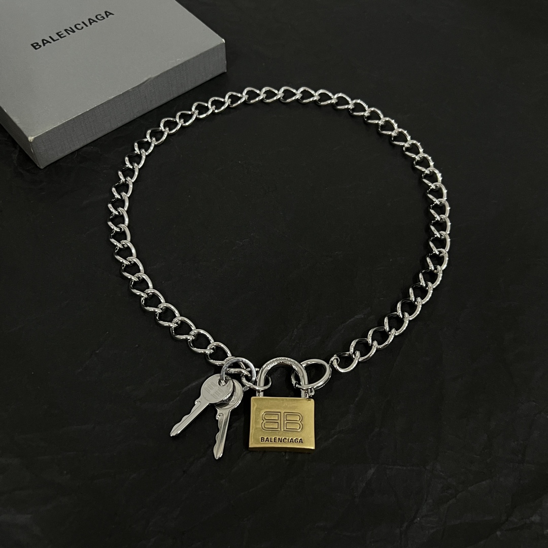 Balenciaga Locker Necklace  - PerfectKickZ