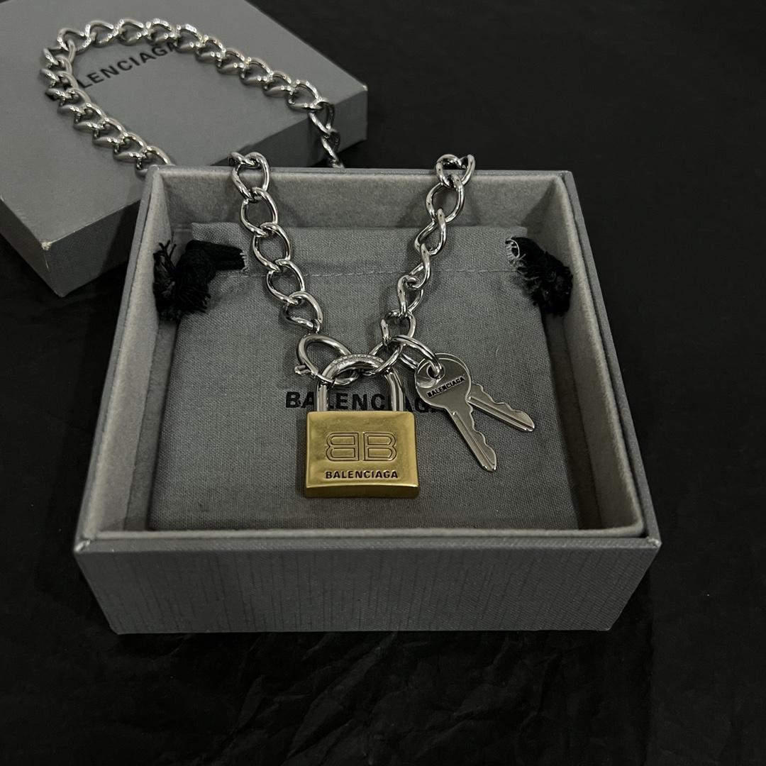 Balenciaga Locker Necklace  - PerfectKickZ