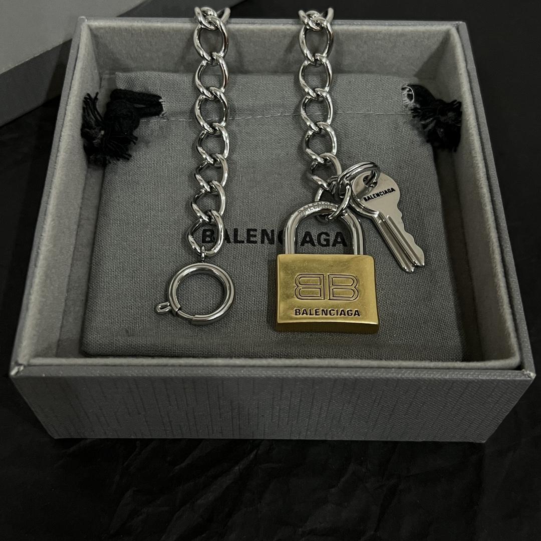 Balenciaga Locker Necklace  - PerfectKickZ