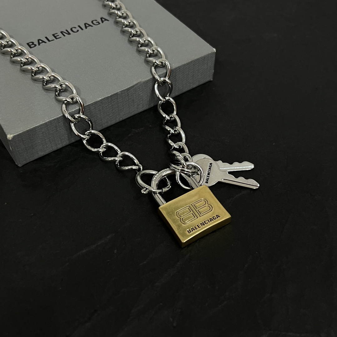Balenciaga Locker Necklace  - PerfectKickZ