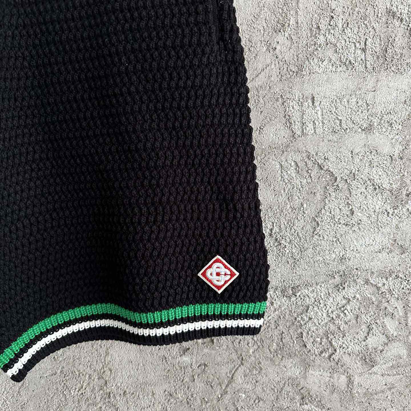 Casablanca Knit Cotton Tennis Shorts - PerfectKickZ