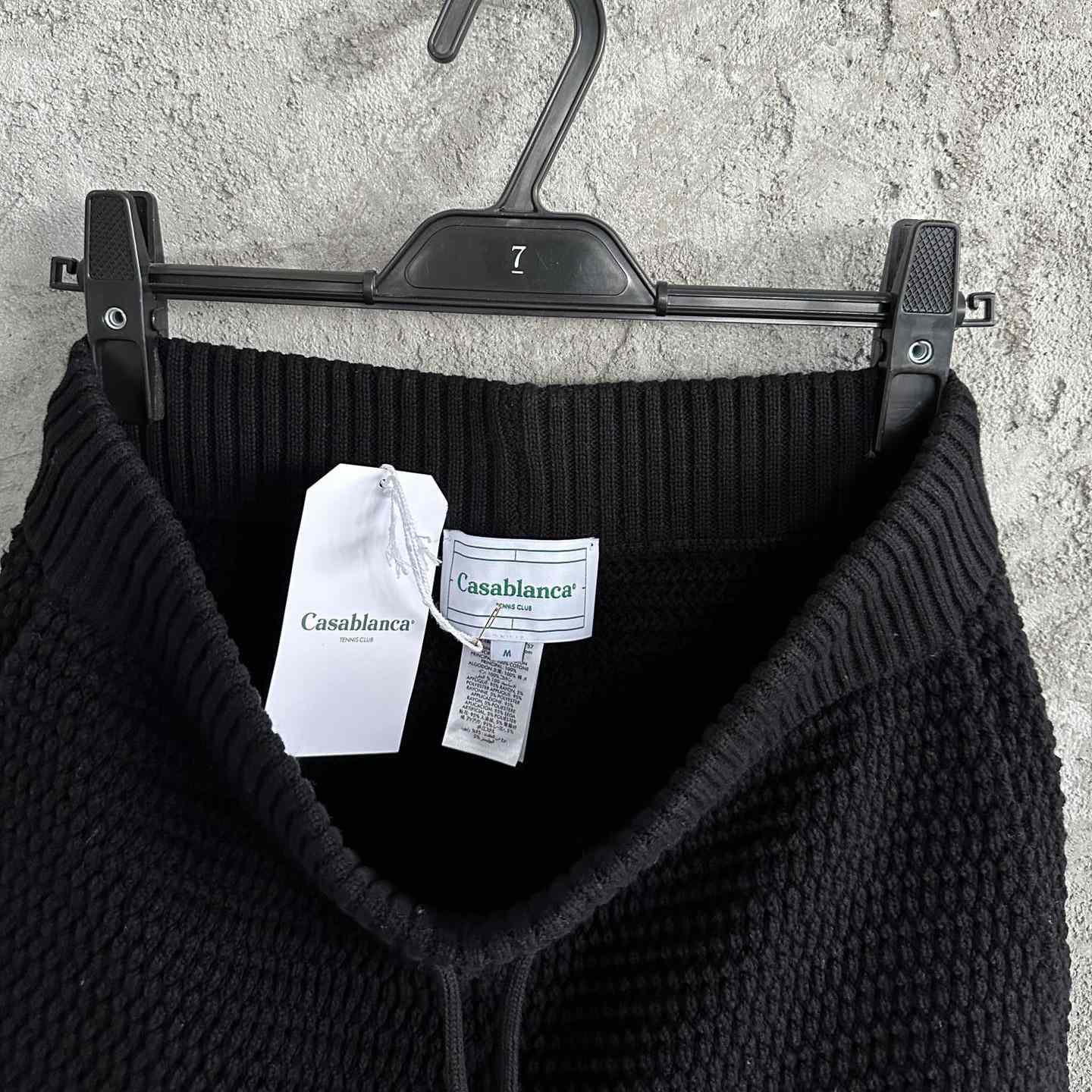 Casablanca Knit Cotton Tennis Shorts - PerfectKickZ