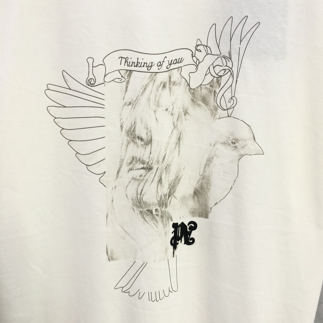 Palm Angels Portrait Pencil T-Shirt  - PerfectKickZ