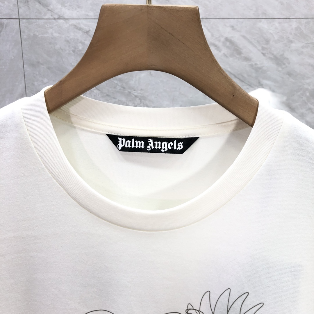 Palm Angels Portrait Pencil T-Shirt  - PerfectKickZ