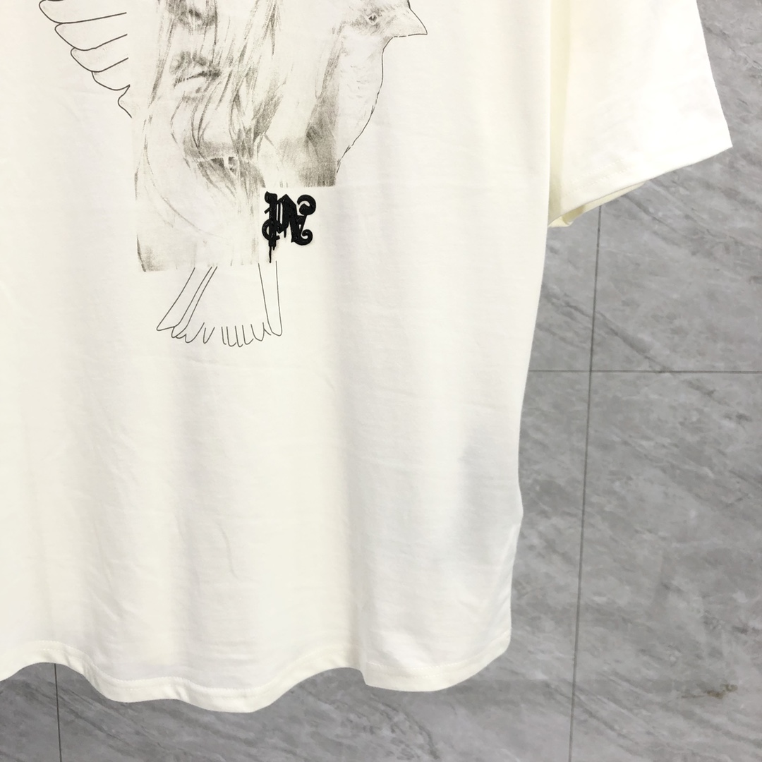 Palm Angels Portrait Pencil T-Shirt  - PerfectKickZ