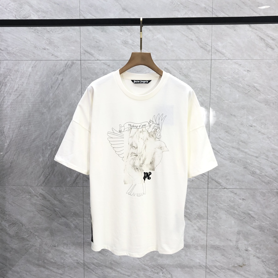 Palm Angels Portrait Pencil T-Shirt  - PerfectKickZ
