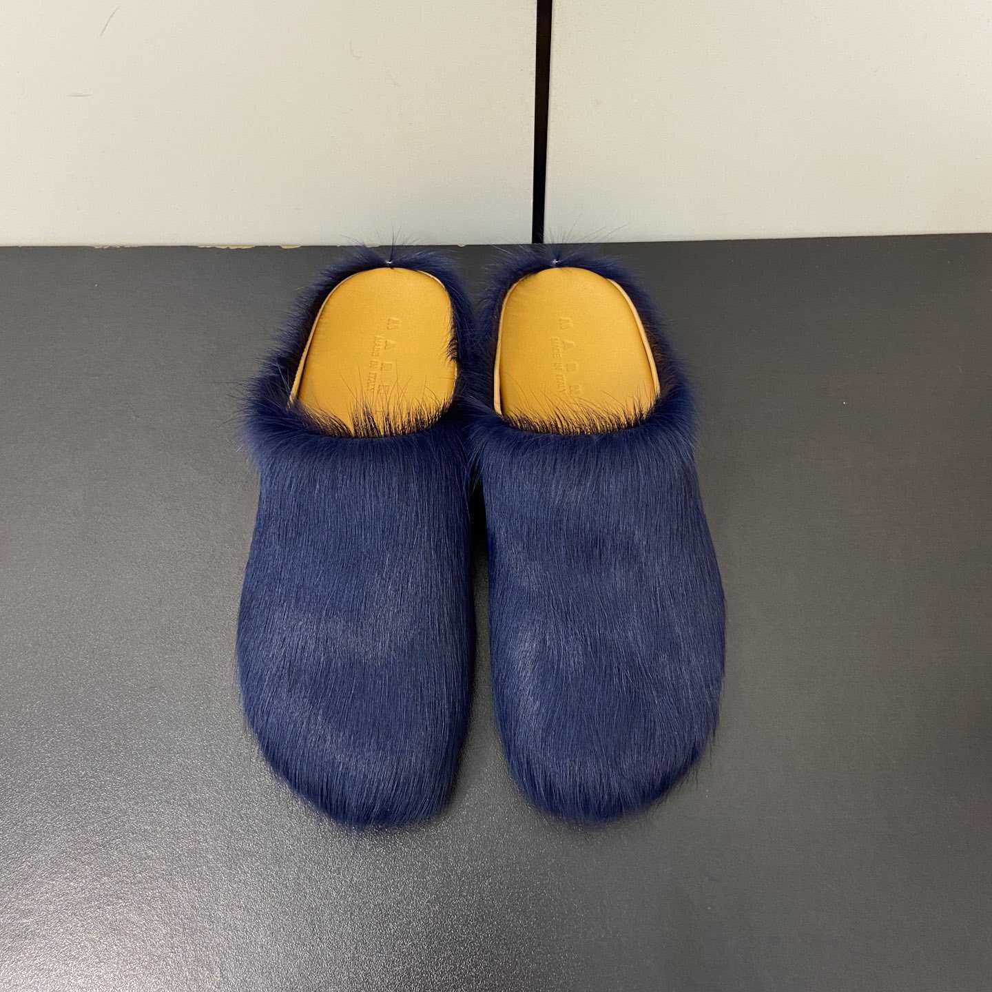 Marni Fussbet Sabot Calf-hair Slippers  - PerfectKickZ