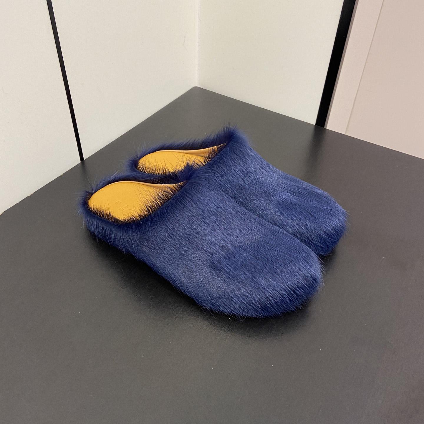 Marni Fussbet Sabot Calf-hair Slippers  - PerfectKickZ