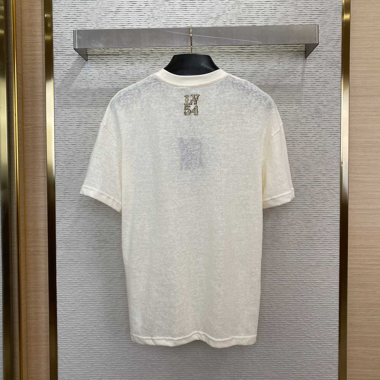 Louis Vuitton Graphic Cotton And Linen-Blend T-Shirt   1AFWUT - PerfectKickZ