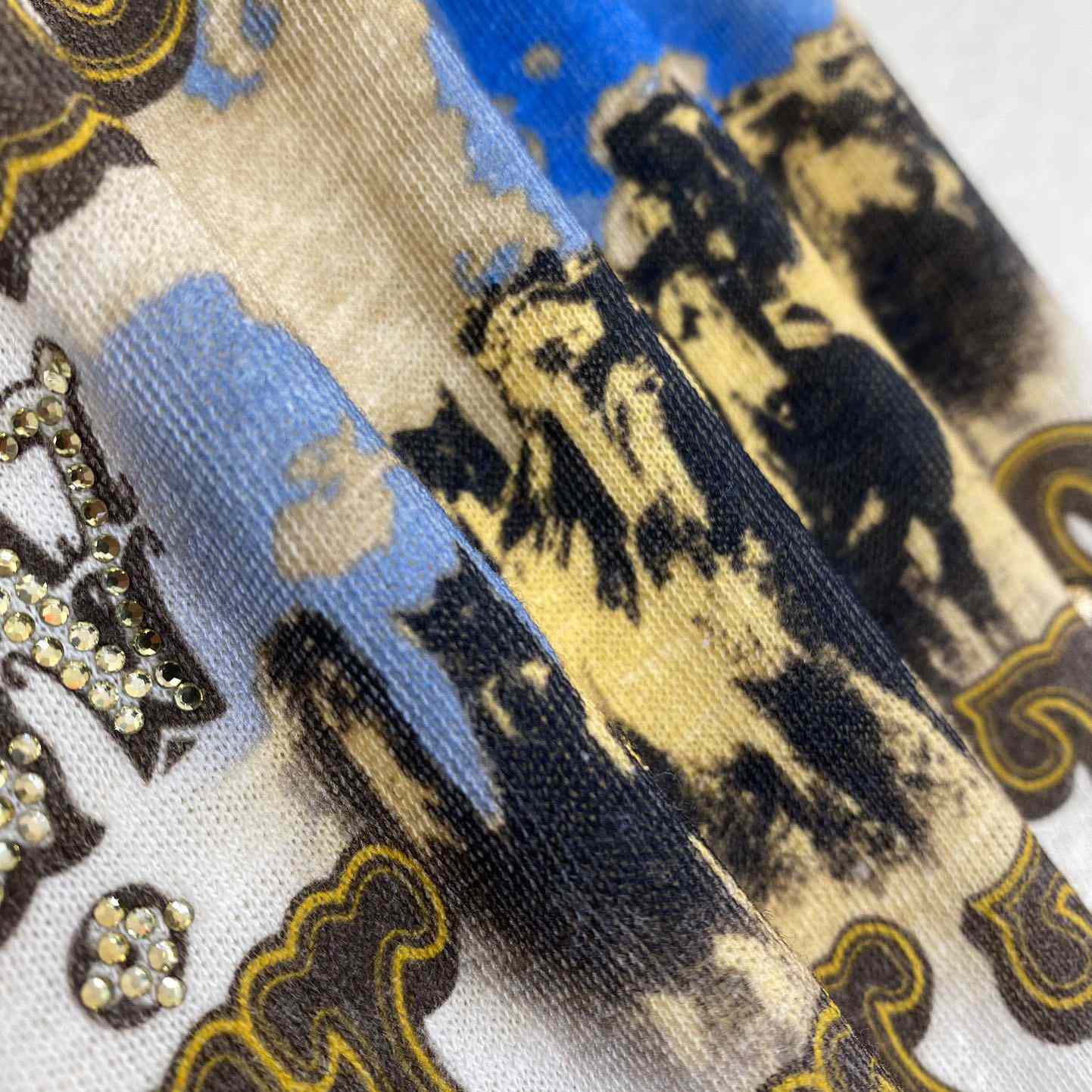 Louis Vuitton Graphic Cotton And Linen-Blend T-Shirt   1AFWUT - PerfectKickZ