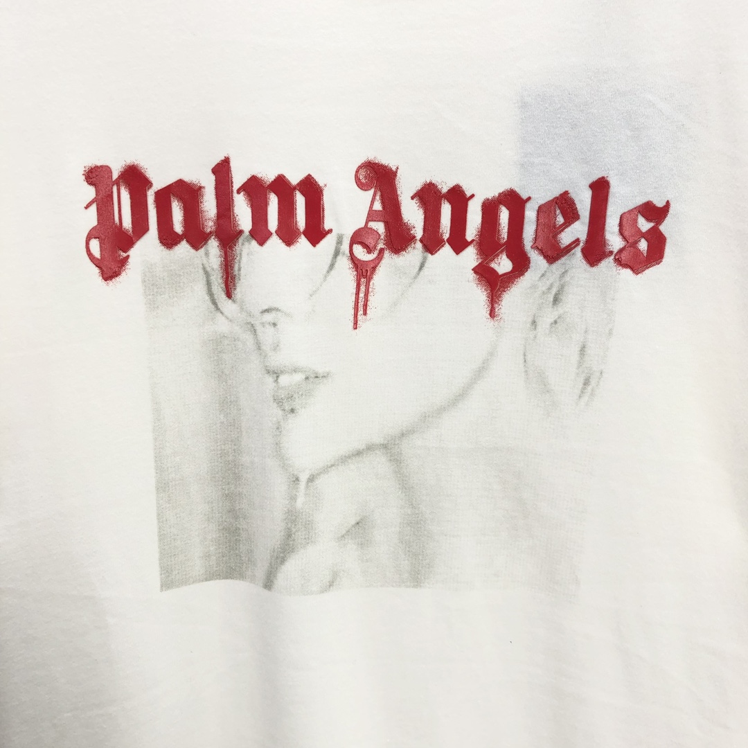 Palm Angels Portrait Pencil T-Shirt  - PerfectKickZ