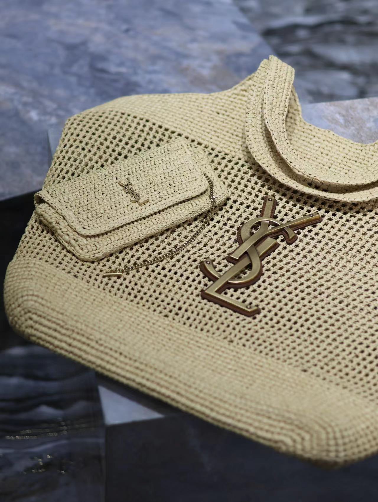 Saint Laurent Icare In Raffia - PerfectKickZ
