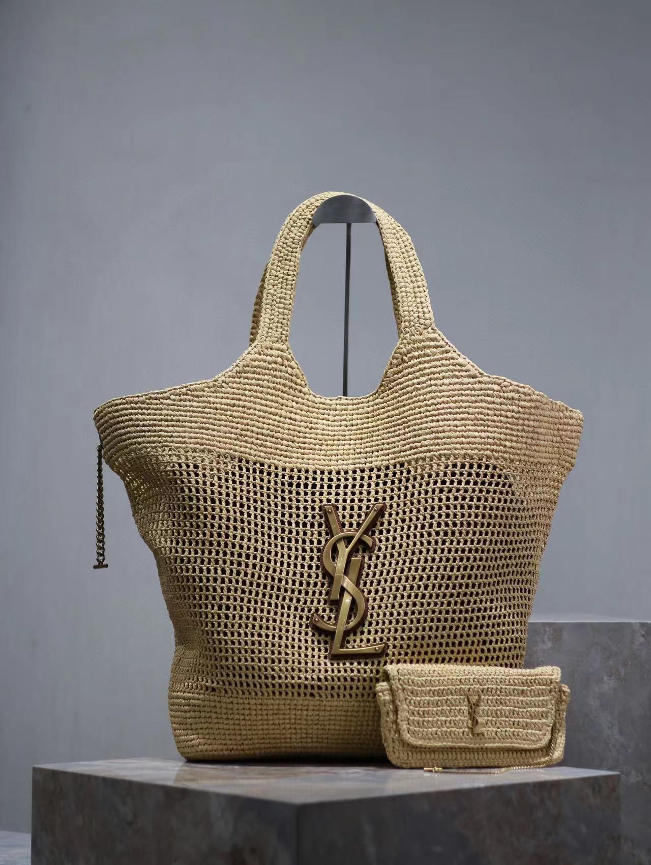 Saint Laurent Icare In Raffia - PerfectKickZ