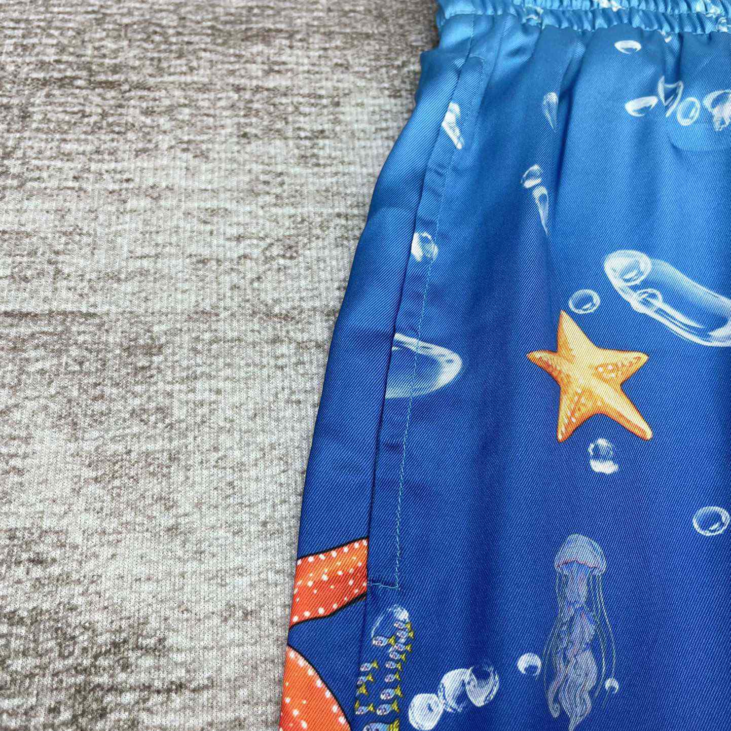 Casablanca Silk Drawstring Shorts 'Blue'   CA3455 - PerfectKickZ