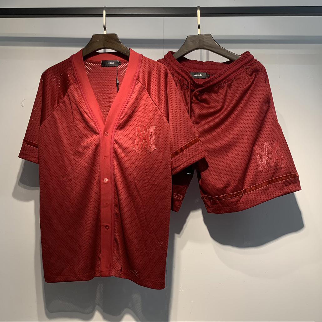 Amiri Baseball Shirt & Shorts - PerfectKickZ