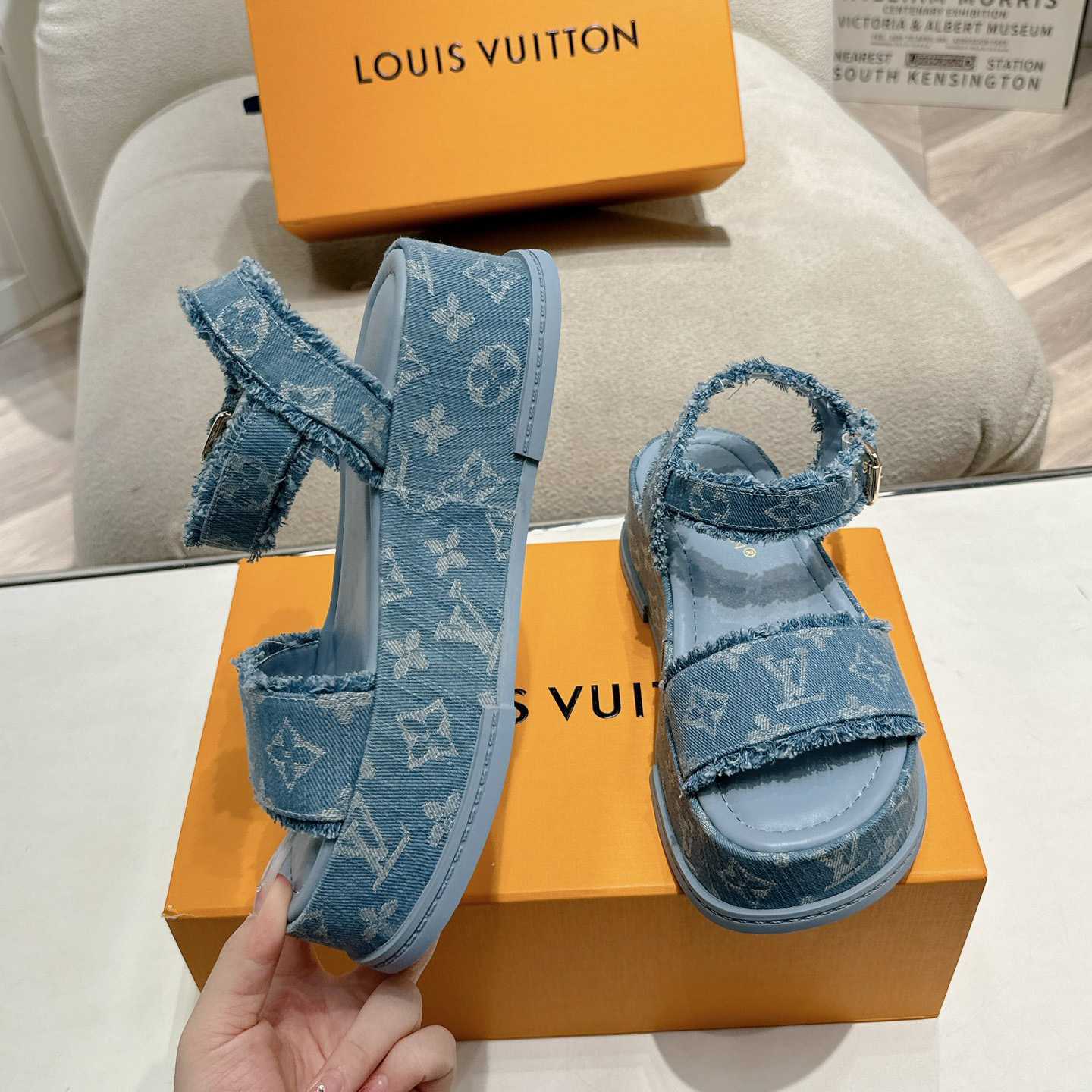 Louis Vuitton Maya Flatform Sandal   - 