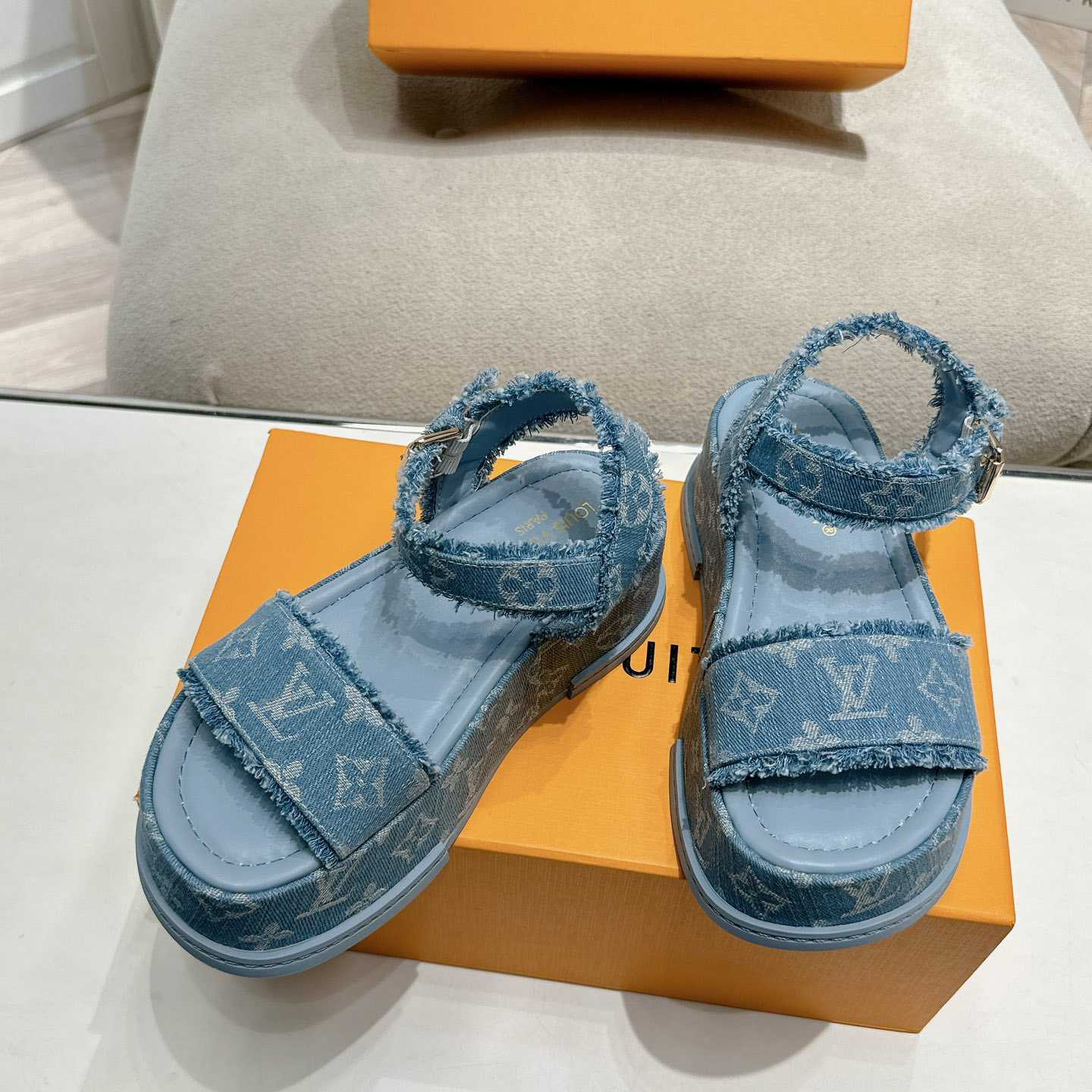 Louis Vuitton Maya Flatform Sandal   - 