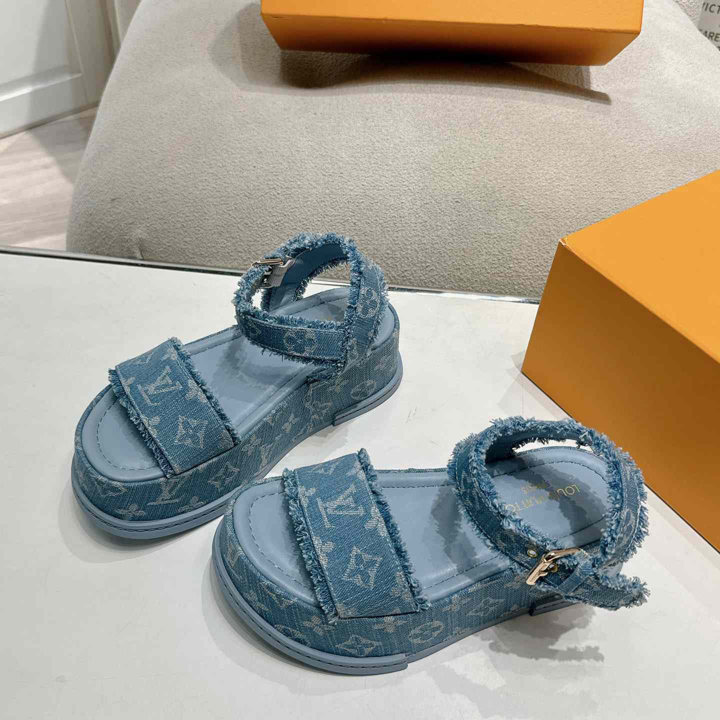 Louis Vuitton Maya Flatform Sandal   - 