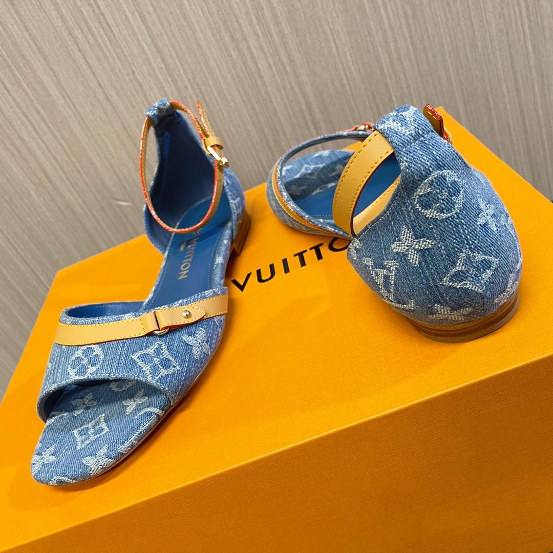 Louis Vuitton Helios Flat Sandal    - PerfectKickZ
