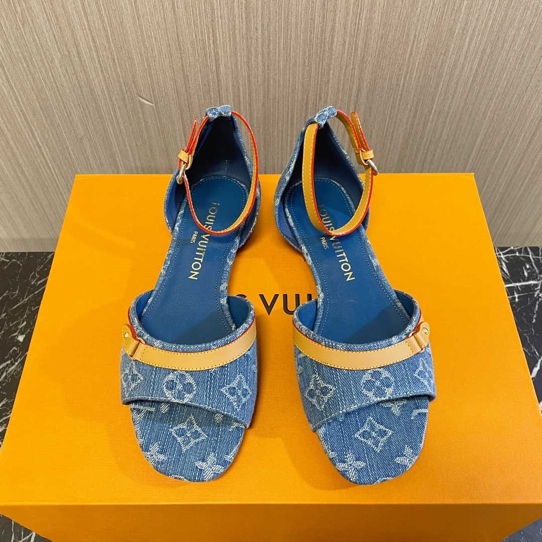 Louis Vuitton Helios Flat Sandal    - PerfectKickZ