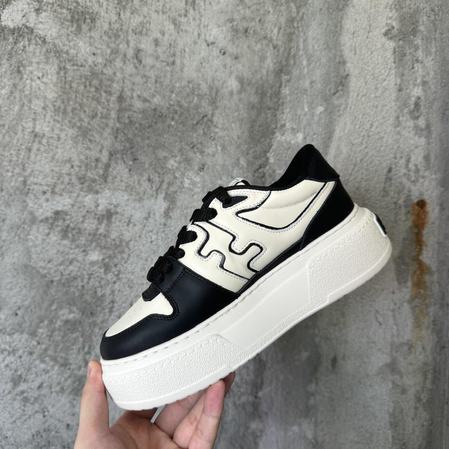 Fendi Match Black Leather Platform Low-tops - PerfectKickZ