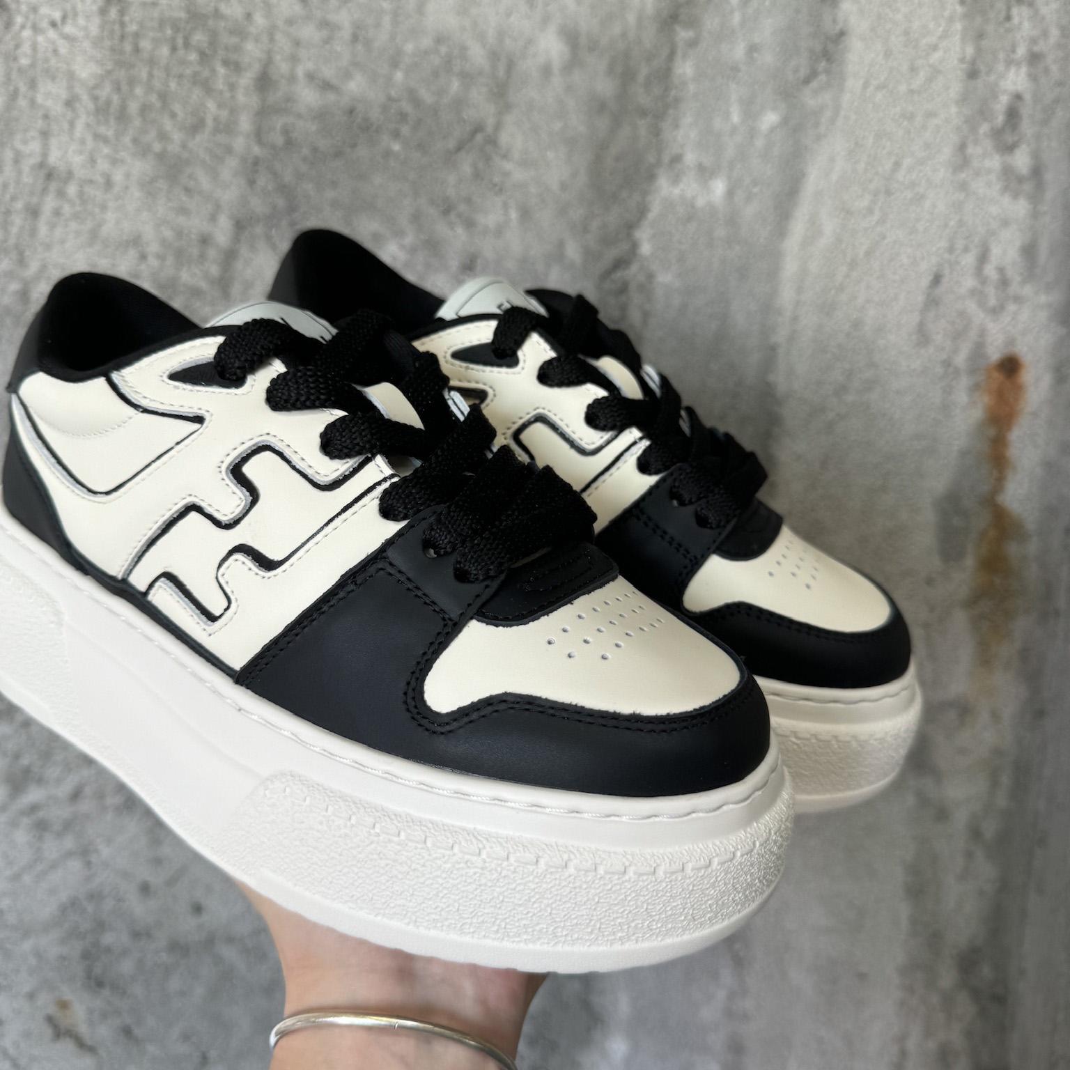 Fendi Match Black Leather Platform Low-tops - PerfectKickZ