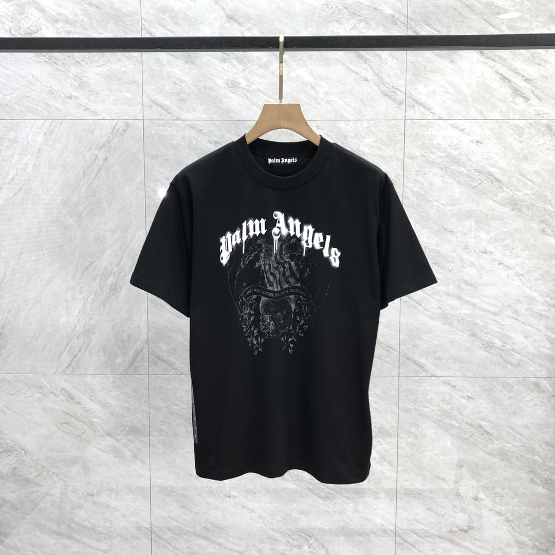 Palm Angels Statement Pencil T-Shirt  - PerfectKickZ