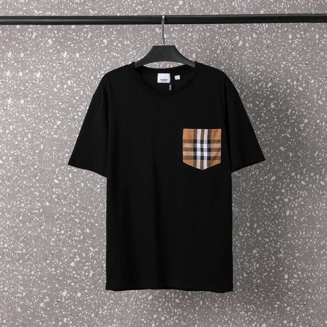 Burberry Check Pocket Cotton T-shirt - PerfectKickZ