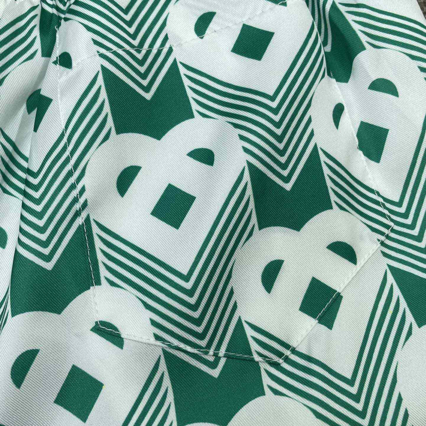 Casablanca Silk Shorts With Drawstring 'Heart Monogram Sport'     CA3483 - PerfectKickZ