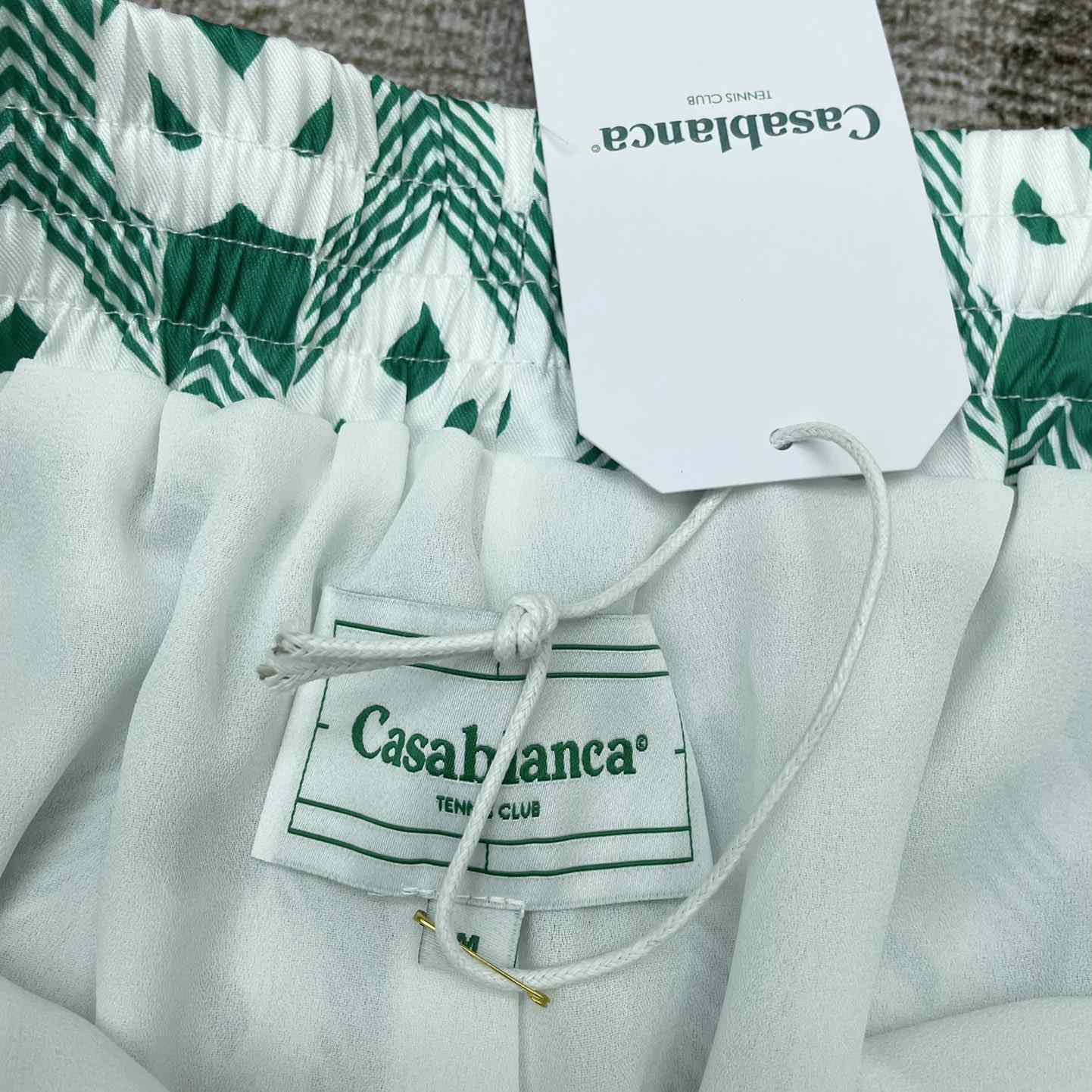 Casablanca Silk Shorts With Drawstring 'Heart Monogram Sport'     CA3483 - PerfectKickZ
