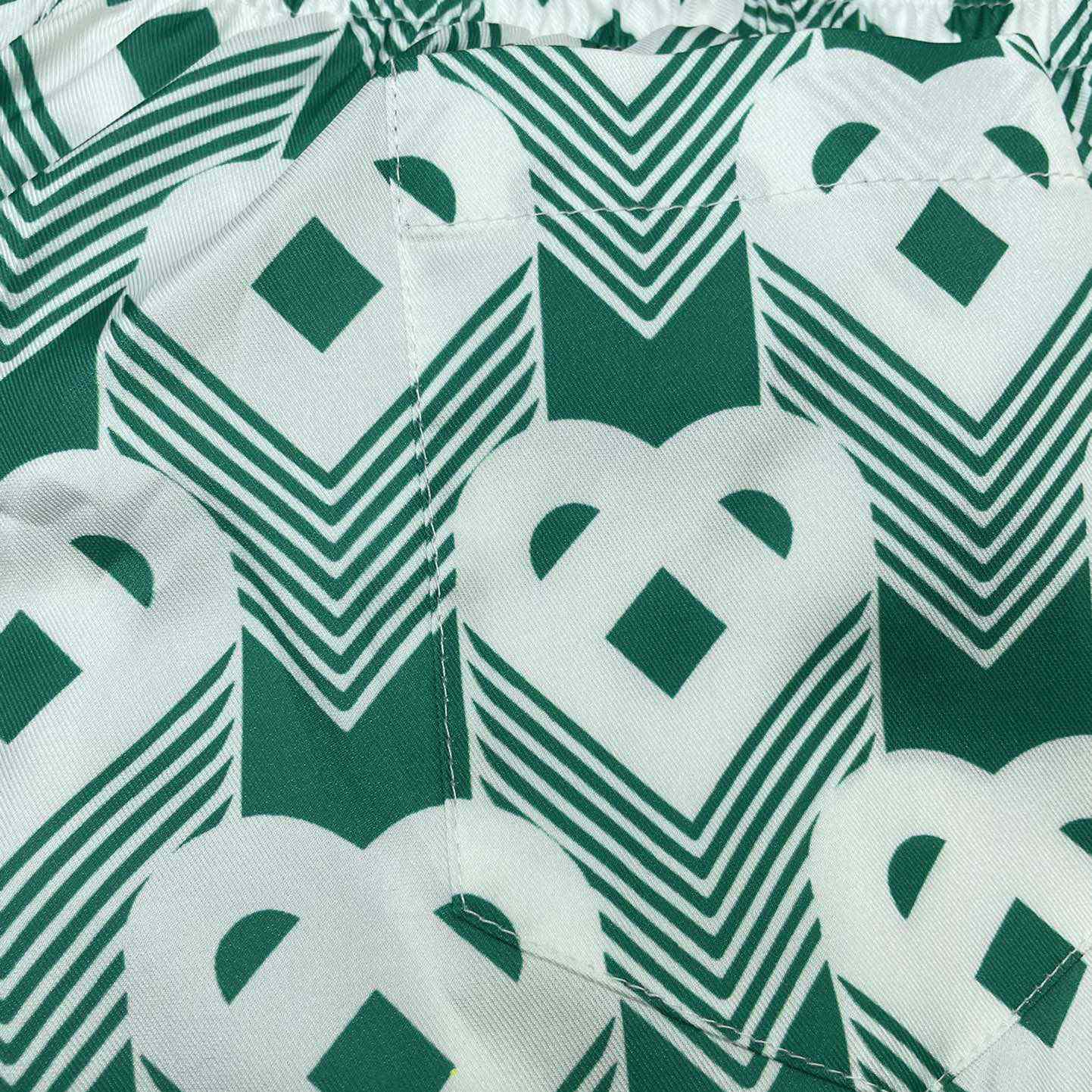 Casablanca Silk Shorts With Drawstring 'Heart Monogram Sport'     CA3483 - PerfectKickZ