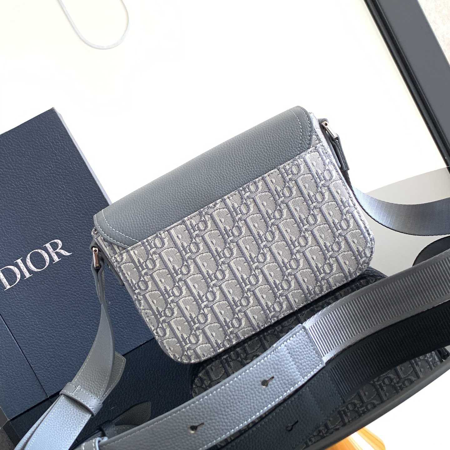 Dior Small Saddle Messenger Bag With Flap - 