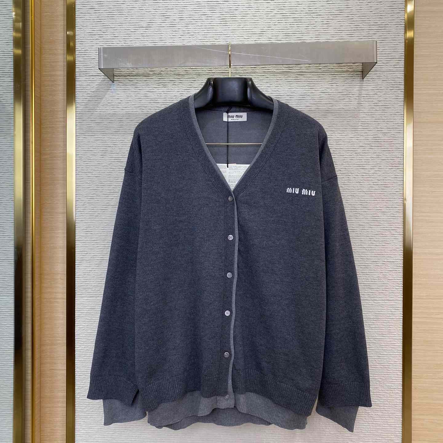 Miu Miu Silk Cashmere Cardigan Sweater - PerfectKickZ