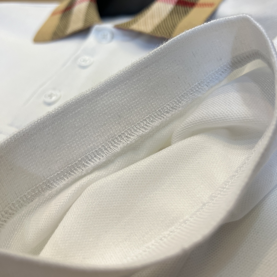 Burberry Check Collar Cotton Polo Shirt - PerfectKickZ