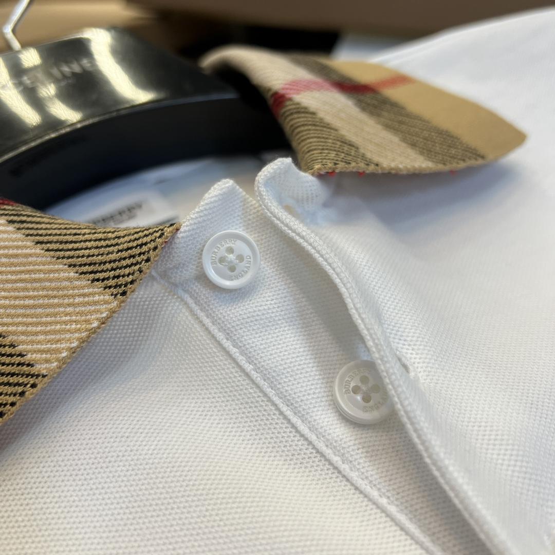 Burberry Check Collar Cotton Polo Shirt - PerfectKickZ