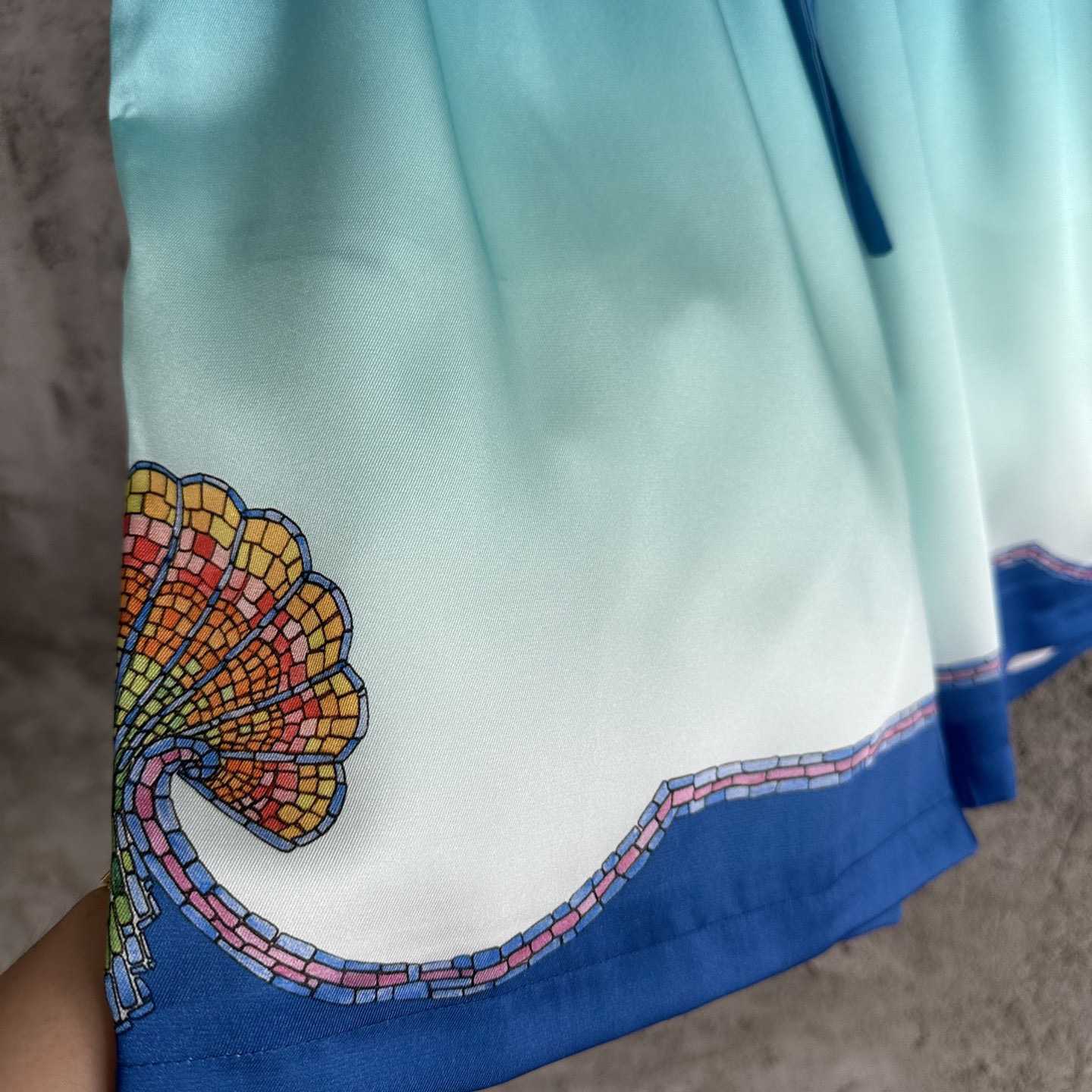 Casablanca Silk Shorts With Drawstring 'Coquillage Color' - 