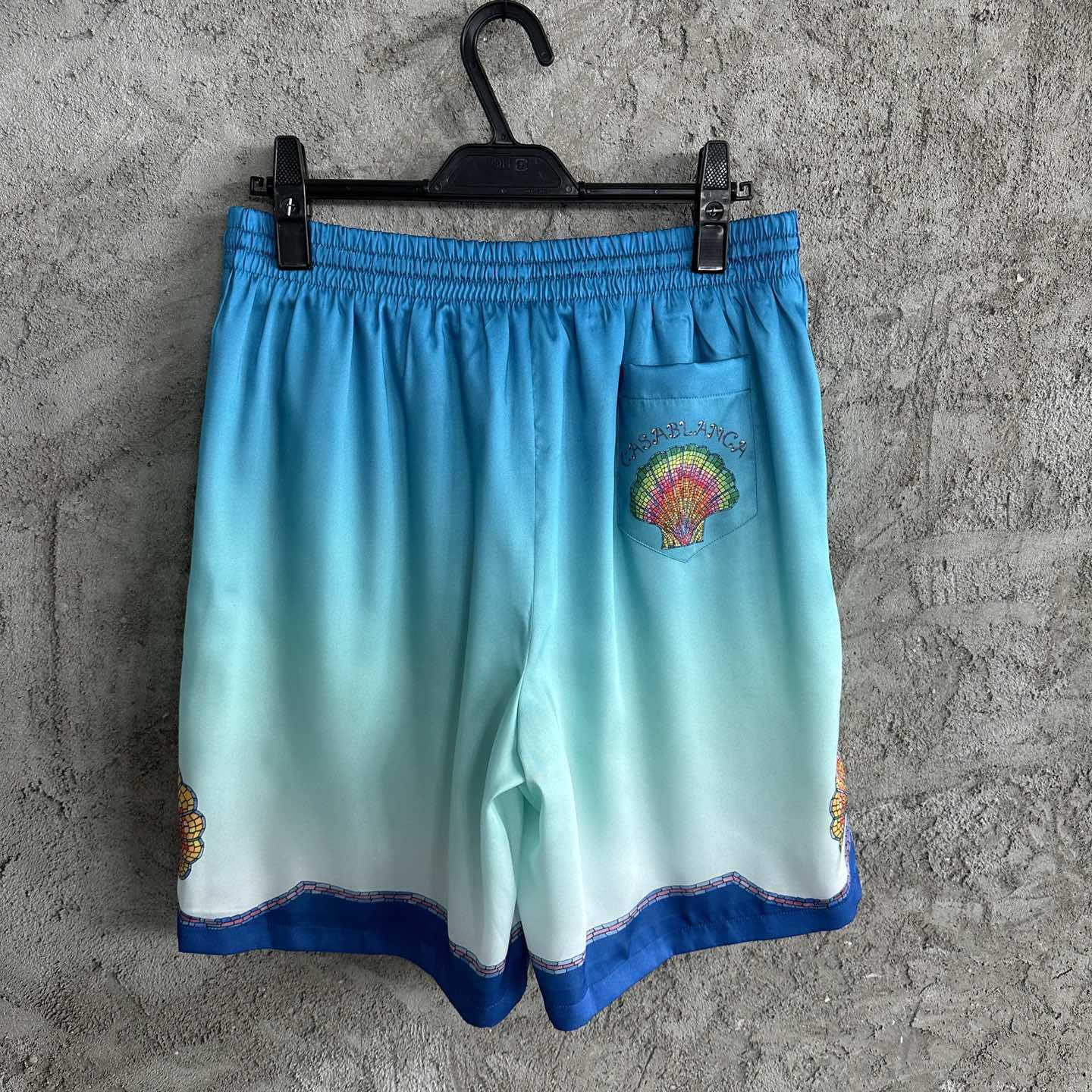 Casablanca Silk Shorts With Drawstring 'Coquillage Color' - 
