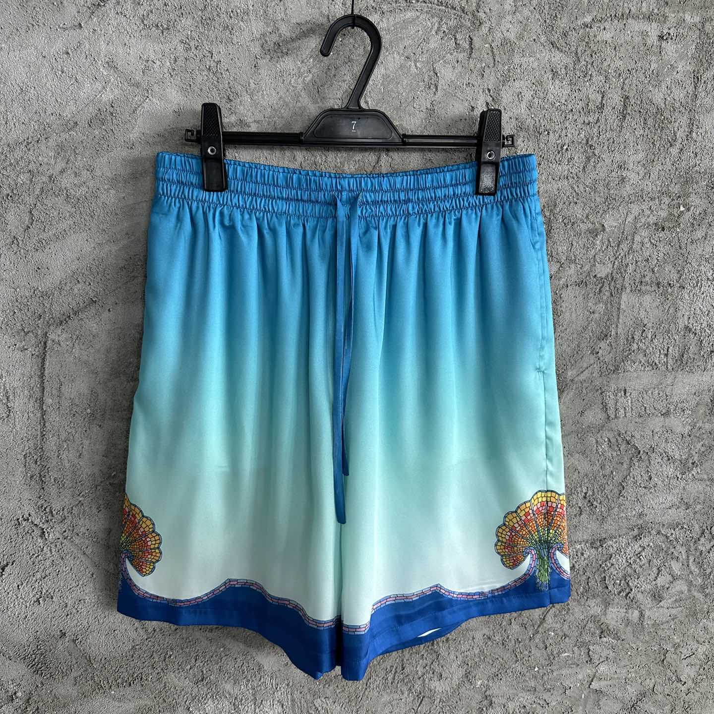 Casablanca Silk Shorts With Drawstring 'Coquillage Color' - PerfectKickZ