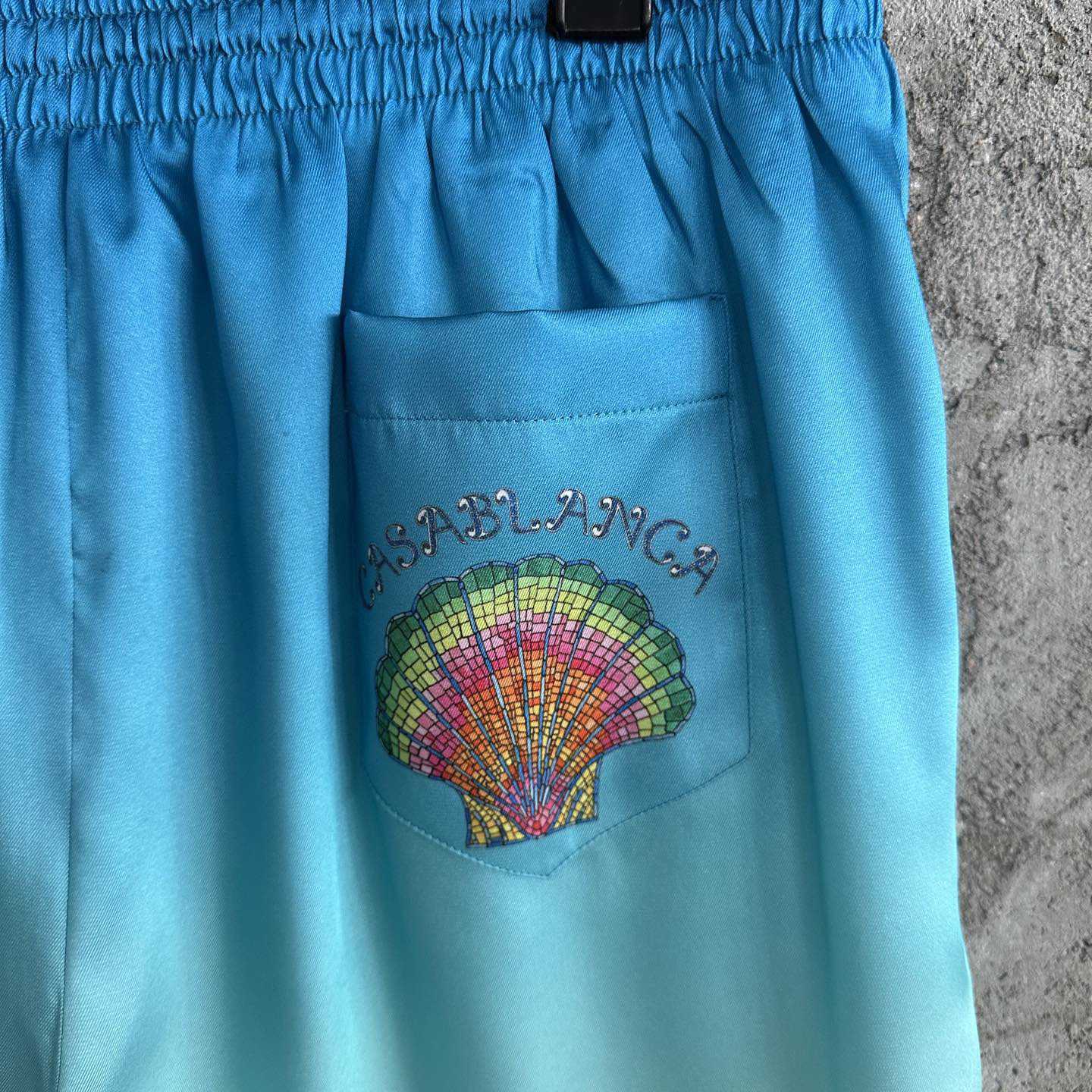 Casablanca Silk Shorts With Drawstring 'Coquillage Color' - PerfectKickZ