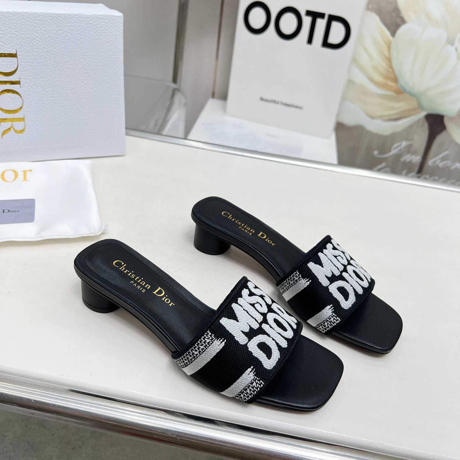 Dior Dway Heeled Slide - PerfectKickZ