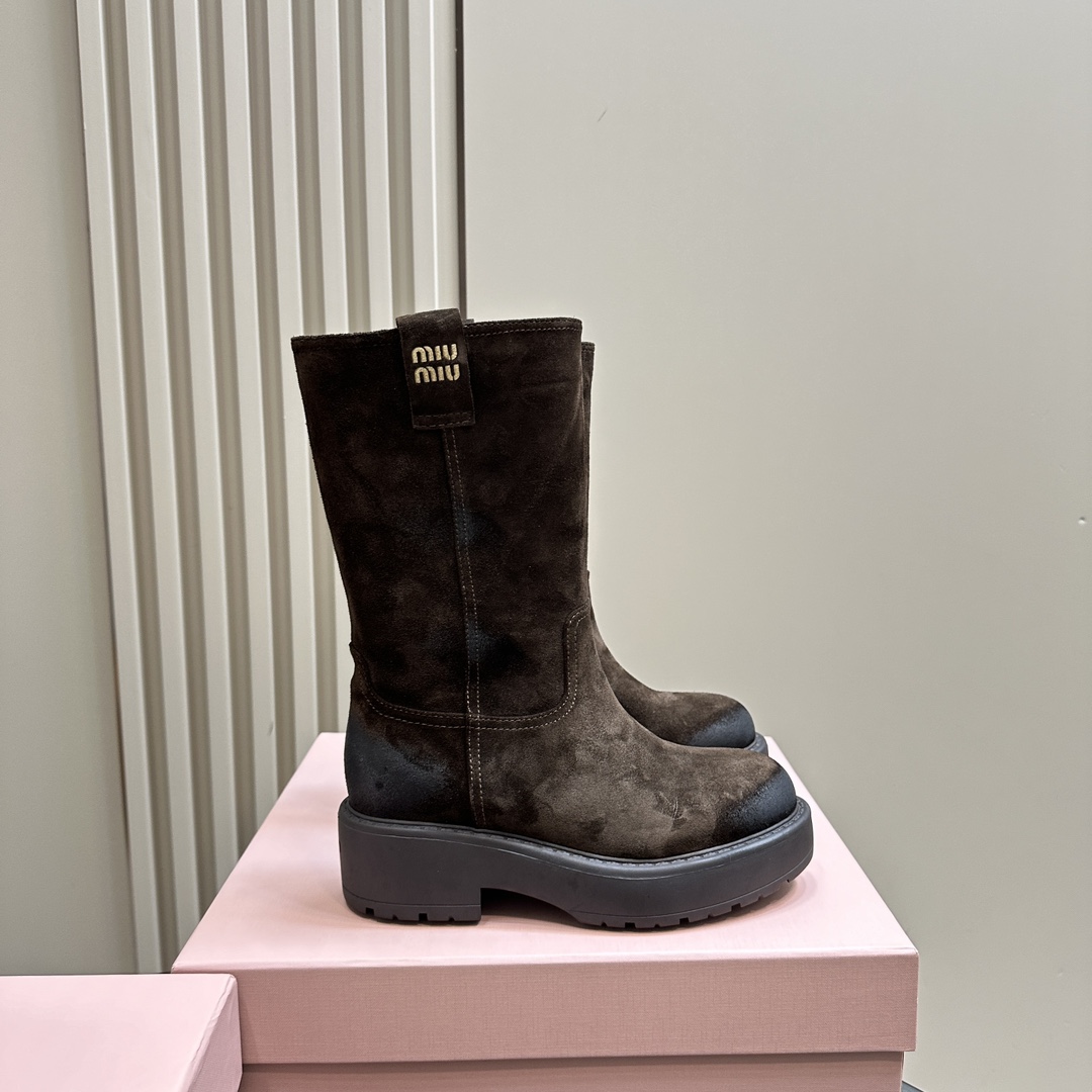 Miu Miu Suede Boots - PerfectKickZ