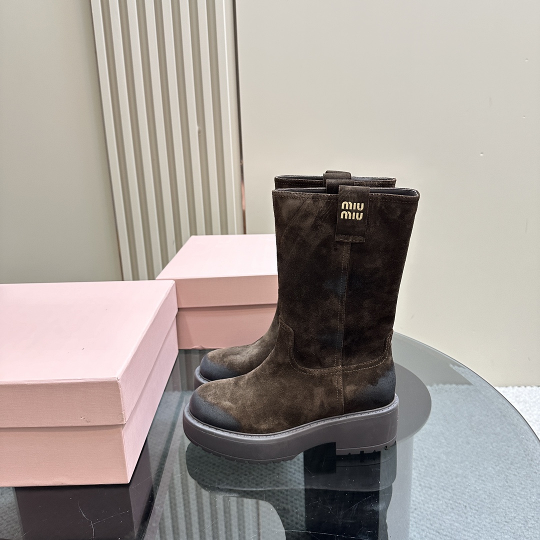 Miu Miu Suede Boots - PerfectKickZ
