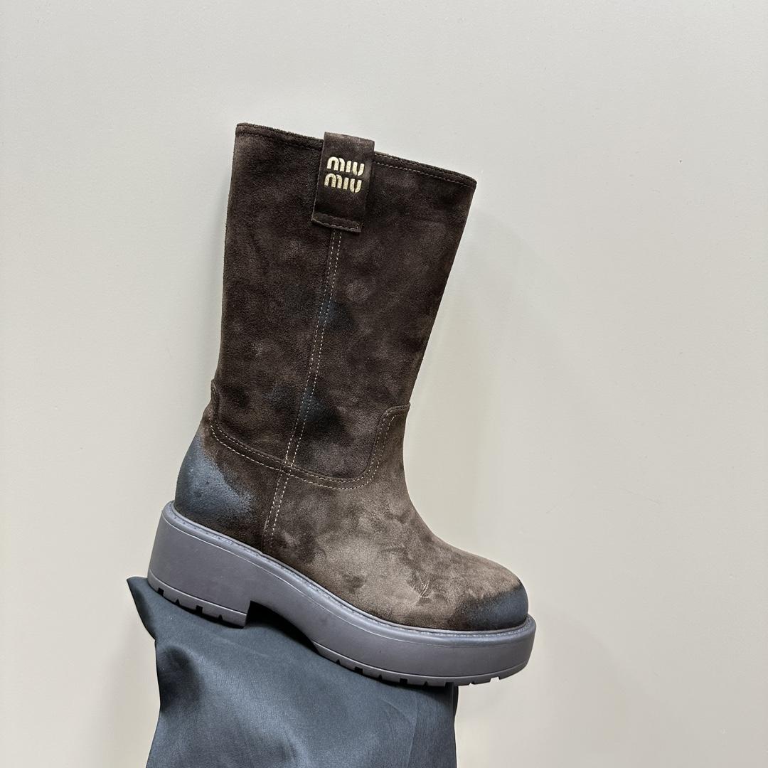 Miu Miu Suede Boots - PerfectKickZ