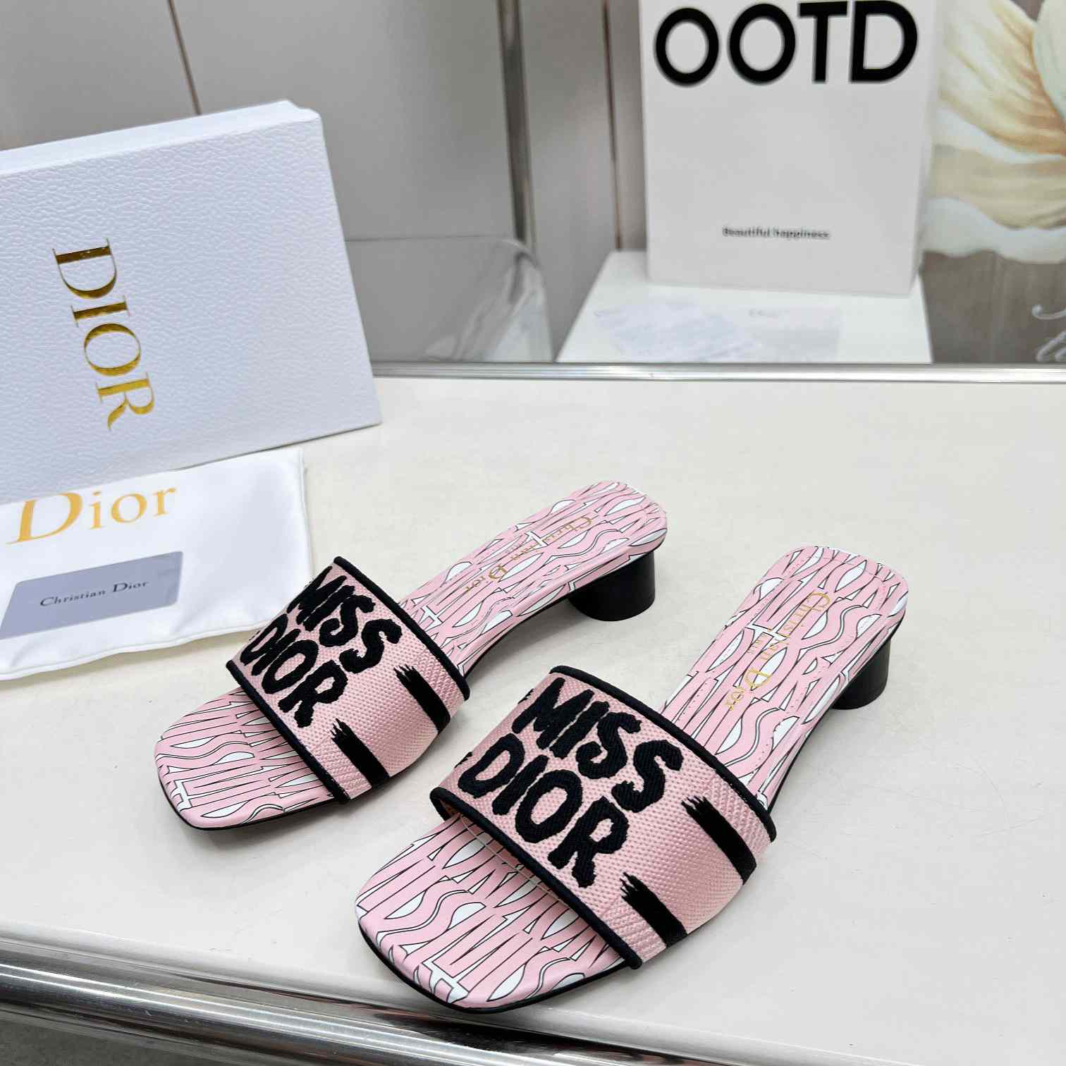 Dior Dway Heeled Slide - PerfectKickZ