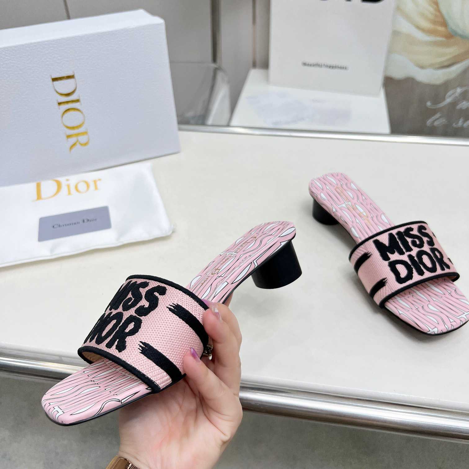 Dior Dway Heeled Slide - PerfectKickZ