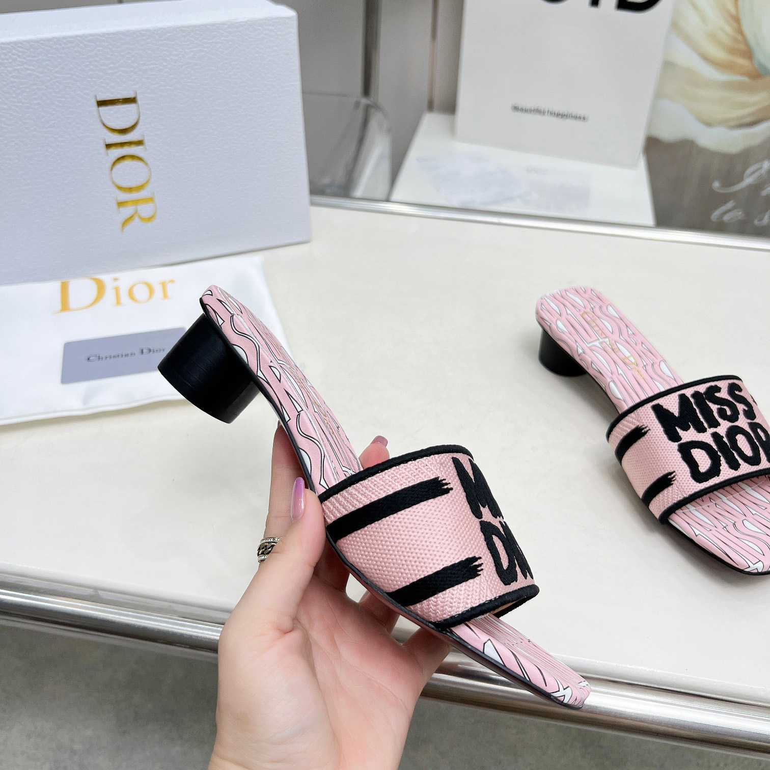 Dior Dway Heeled Slide - PerfectKickZ
