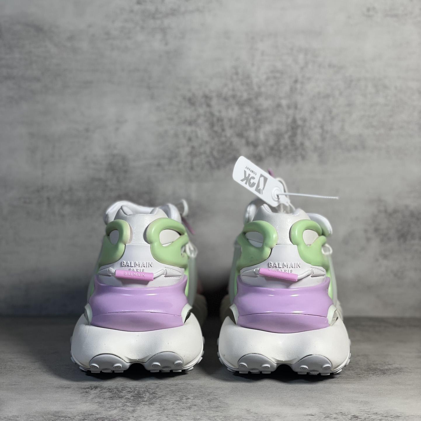Balmain Pink Unicorn Panelled Sneakers - PerfectKickZ