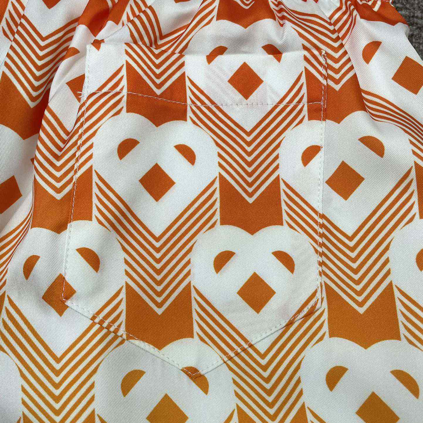 Casablanca Silk Shorts With Drawstring 'Heart Monogram Gradient'   CA3485 - PerfectKickZ